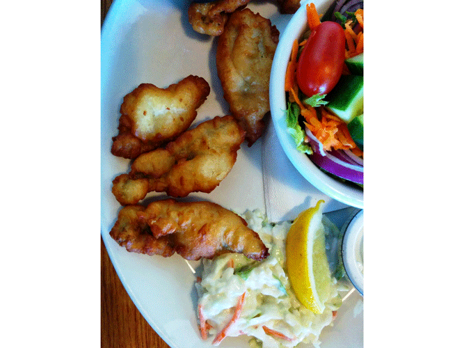 Fried perch at The Beach House in Port Dover, ON. So tender and sweet. And the view of the lake is mesmerizing.